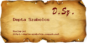 Depta Szabolcs névjegykártya